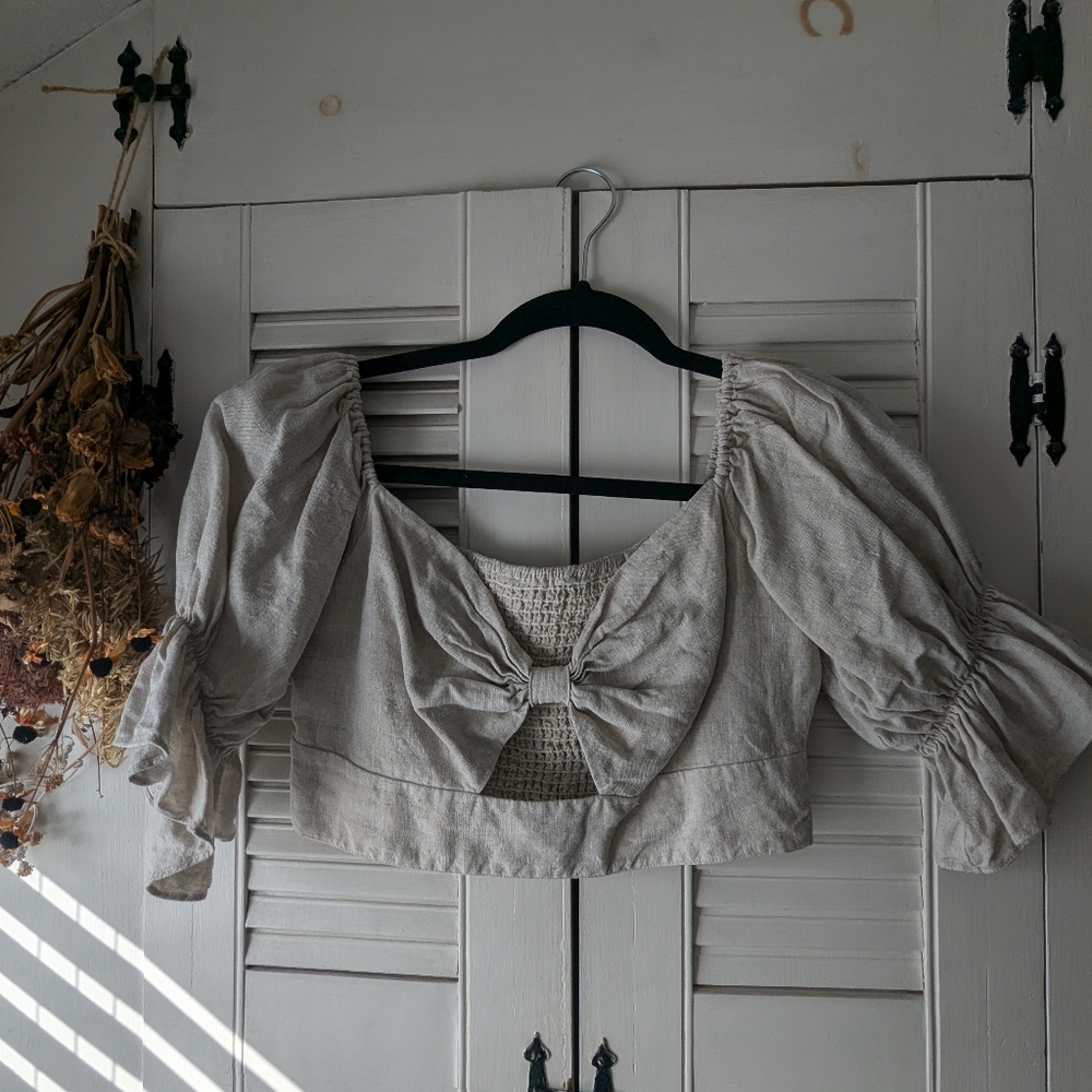 Reformation Linen Top